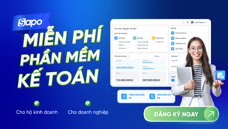 Ra mắt Sapo Accounting - Miễn phí phần mềm kế toán cho hộ kinh doanh & doanh nghiệp