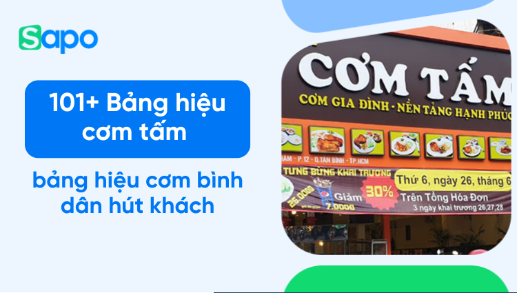 101+ Bảng hiệu cơm tấm đẹp, bảng hiệu cơm bình dân hút khách