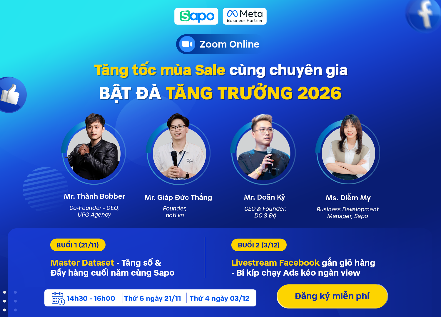 Chuỗi Webinar: Tăng tốc mùa Sales cùng chuyên gia - Bật đà tăng trưởng 2026