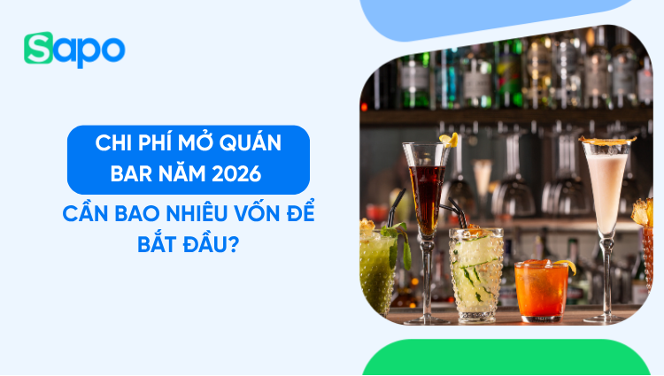 Chi phí mở quán bar năm 2026: Cần bao nhiêu vốn để bắt đầu?