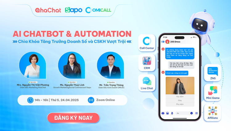 Webinar #04: AI Chatbot & Automation - Chìa khóa tăng trưởng doanh số và chăm sóc khách hàng vượt trội
