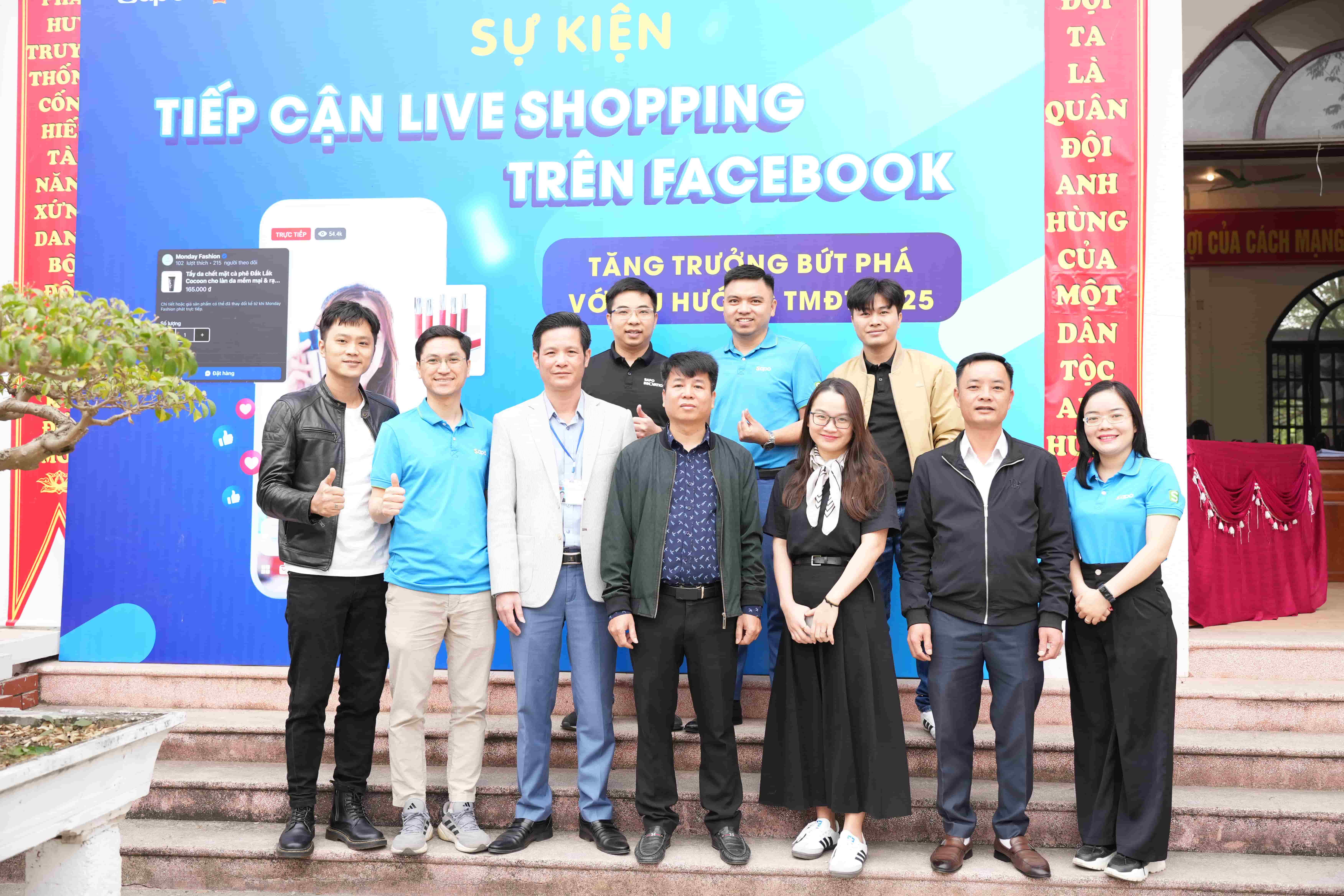 Sapo đồng hành cùng nhà bán hàng Thường Tín với sự kiện "Tiếp cận Live Shopping trên Facebook: Tăng trưởng bứt phá với xu hướng TMĐT 2025"