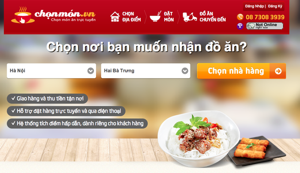 Mô hình kinh doanh gọi món trực tuyến - Multi-restaurant website