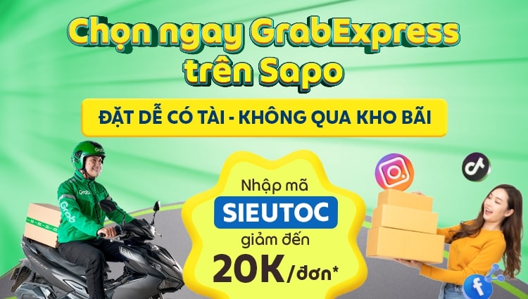 Tháng 4 rực rỡ, ưu đãi hết cỡ: Giảm đến 20k/đơn cùng Grab Express