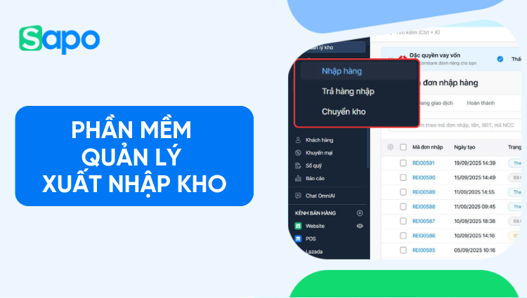 Phần mềm quản lý xuất nhập kho hiệu quả và chuyên nghiệp 2026