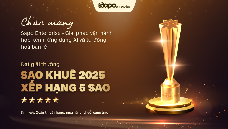 Sapo Enterprise được vinh danh Giải thưởng Sao Khuê 2025 với xếp hạng 5 sao