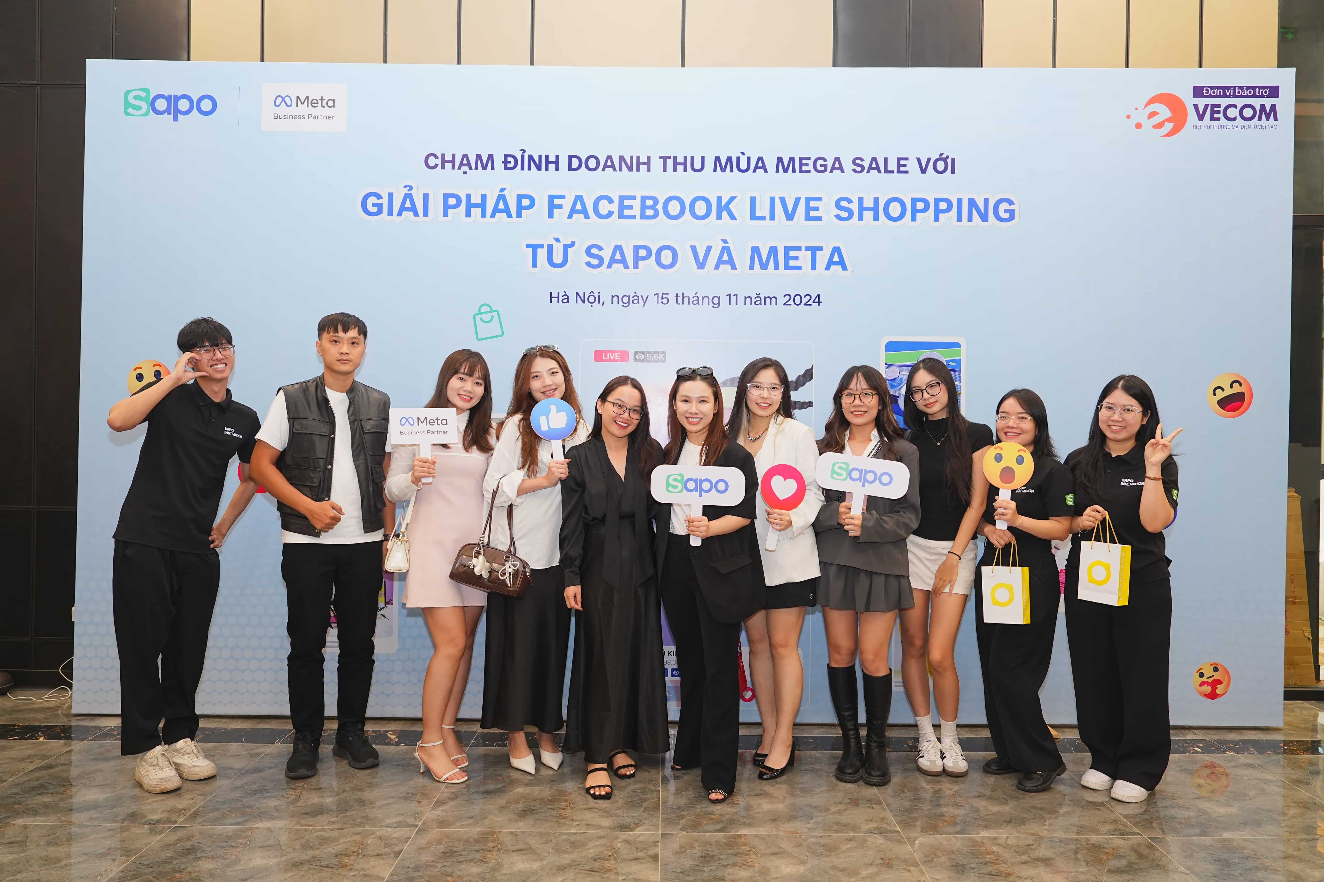 Sự kiện: Chạm đỉnh doanh thu mùa Mega Sale với giải pháp Facebook Live Shopping từ Sapo và Meta