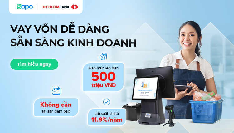 Vốn dự phòng thấu chi Techcombank – hạn mức cao, linh hoạt cho tiểu thương
