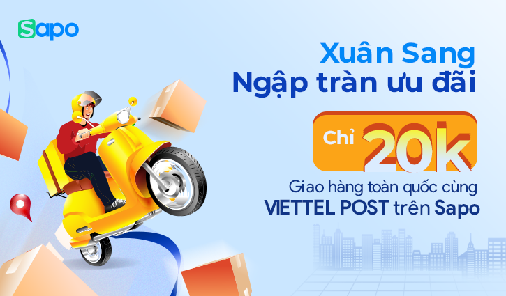 Chỉ 20k giao hàng toàn quốc cùng Viettel post trên Sapo