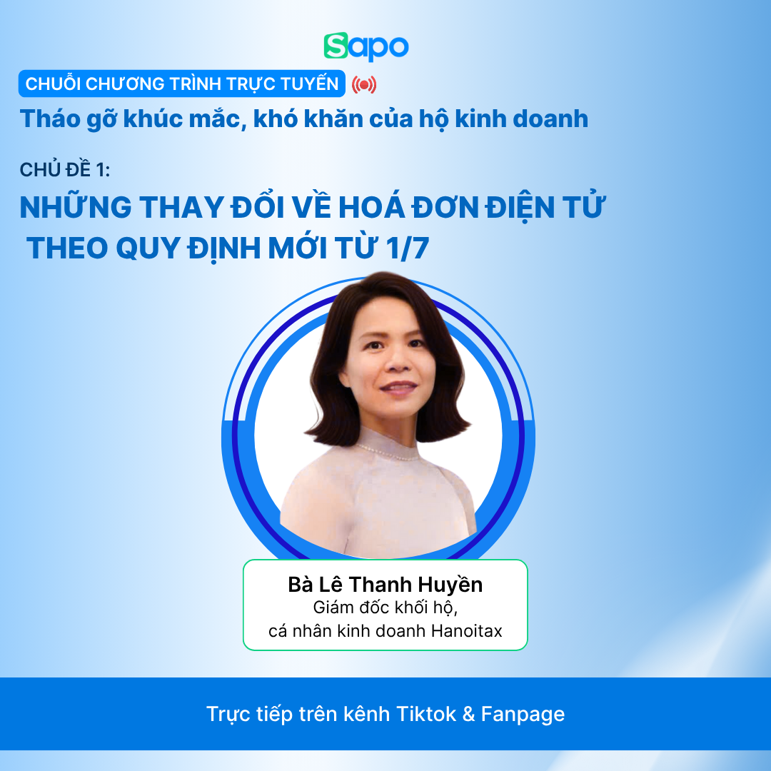 Chuyên gia Lê Thanh Huyền - Giám đốc Khối hộ, cá nhân kinh doanh, Hanoitax