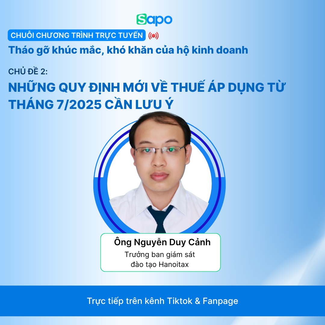 Chuyên gia Nguyễn Duy Cảnh - Trưởng ban Giám sát đào tạo Hanoitax