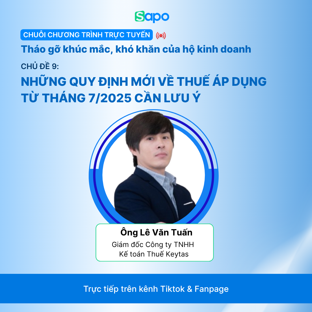 Chuyên gia Lê Văn Tuấn - Giám đốc Công ty TNHH Kế Toán Thuế Keytas)