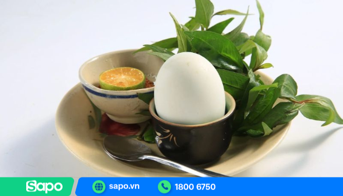 Ăn trứng vịt lộn xả xui