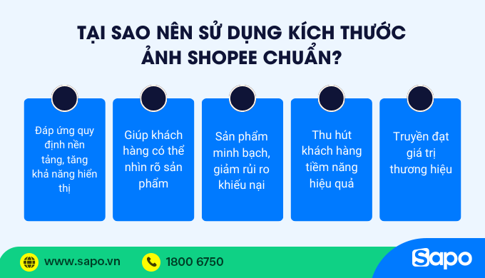 vì sao nên sử dụng ảnh shopee chuẩn kích thước
