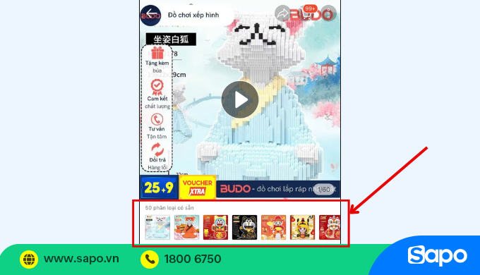 Kích thước ảnh phân loại sản phẩm Shopee