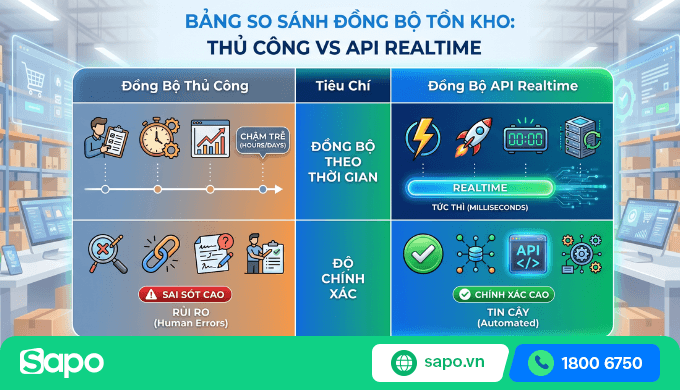 So sánh tồn kho API tự động và tồn kho thủ công