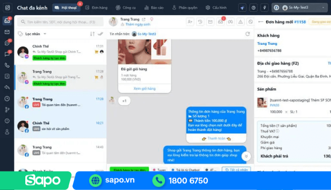 Chốt đơn trên Facebook nhanh chóng với phần mềm livestream bán hàng Sapo