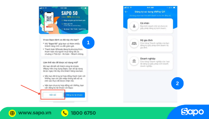 Kết nối tài khoản VNPay
