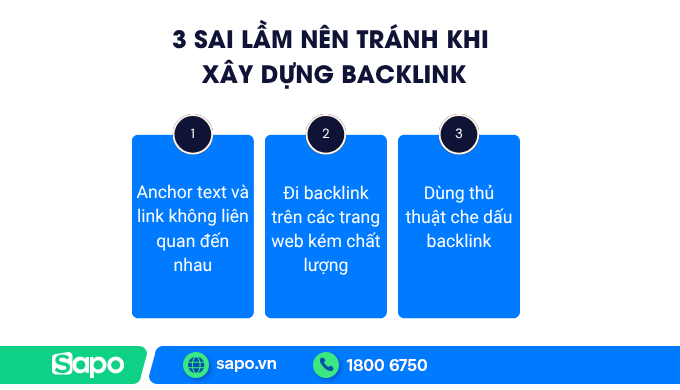 Một số sai lầm cần tránh khi xây dựng backlink