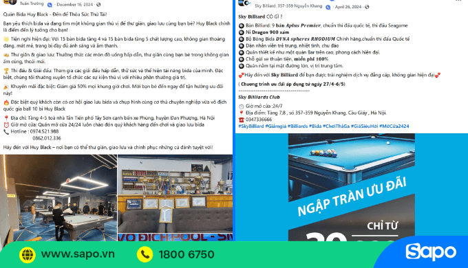 Bài viết giới thiệu quán bida