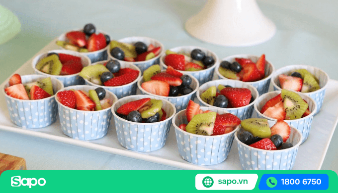 buffet khai trương quán