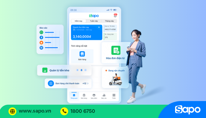 Ứng dụng quản lý bán hàng Sapo