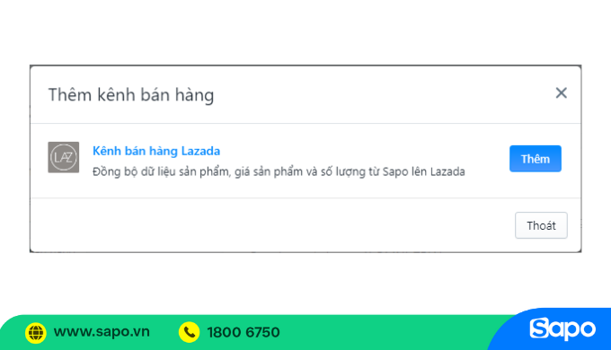 Bán hàng đa kênh Lazada Sapo
