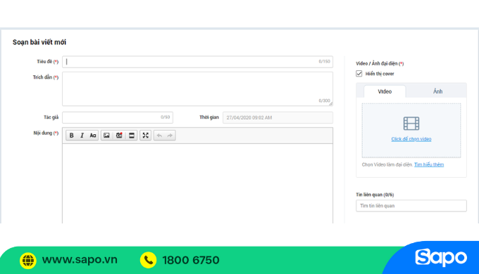 Giao diện bán hàng Zalo OA