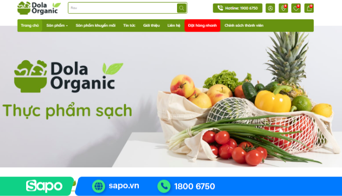 Thiết kế website bán trái cây online