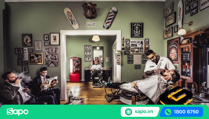 Barber shop sẽ chuyên nghiệp hơn so vs salon