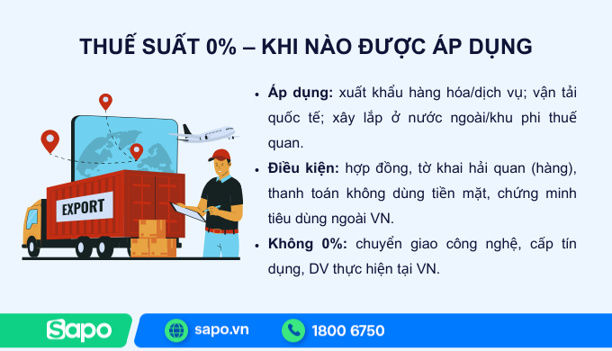 biểu thuế 0%