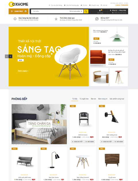 Website tối ưu cho cửa hàng