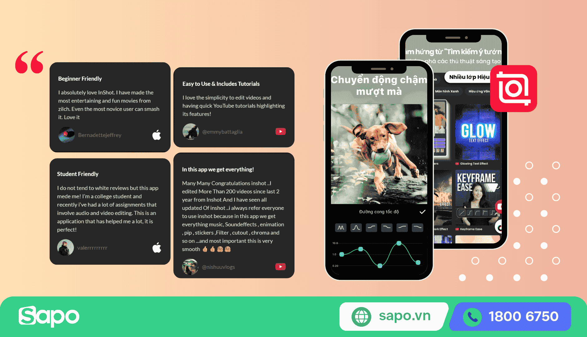 App edit video TikTok Inshot