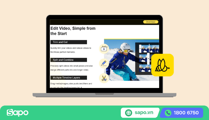 App edit video TikTok Beecut