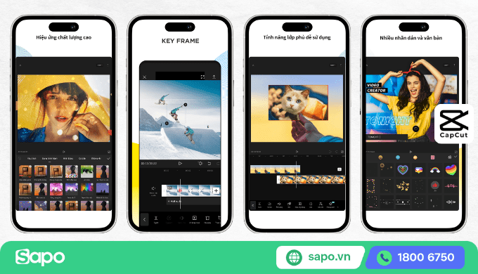 Tính năng app edit video TikTok Capcut