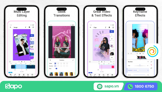 Tính năng app edit video TikTok Funimate
