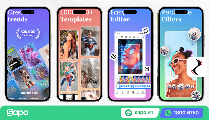 Tính năng app edit video TikTok Zoomerang