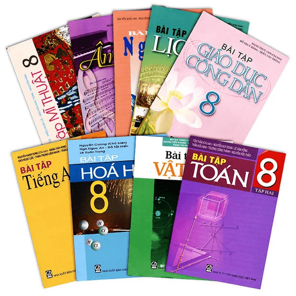 Sách giáo khoa, sách tham khảo cho cửa hàng văn phòng phẩm