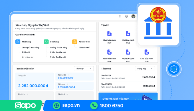 Phần mềm kế toán Sapo Accounting