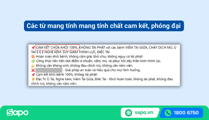 Các từ vi phạm chính sách facebook có tính cam kết