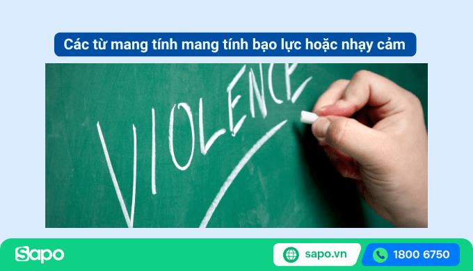 Các từ vi phạm chính sách facebook có tính bạo lực