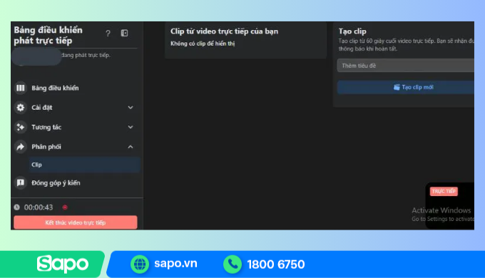 Cách cắt video livestream Facebook