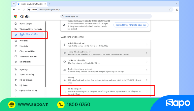 Chặn web trên chrome - bước 2