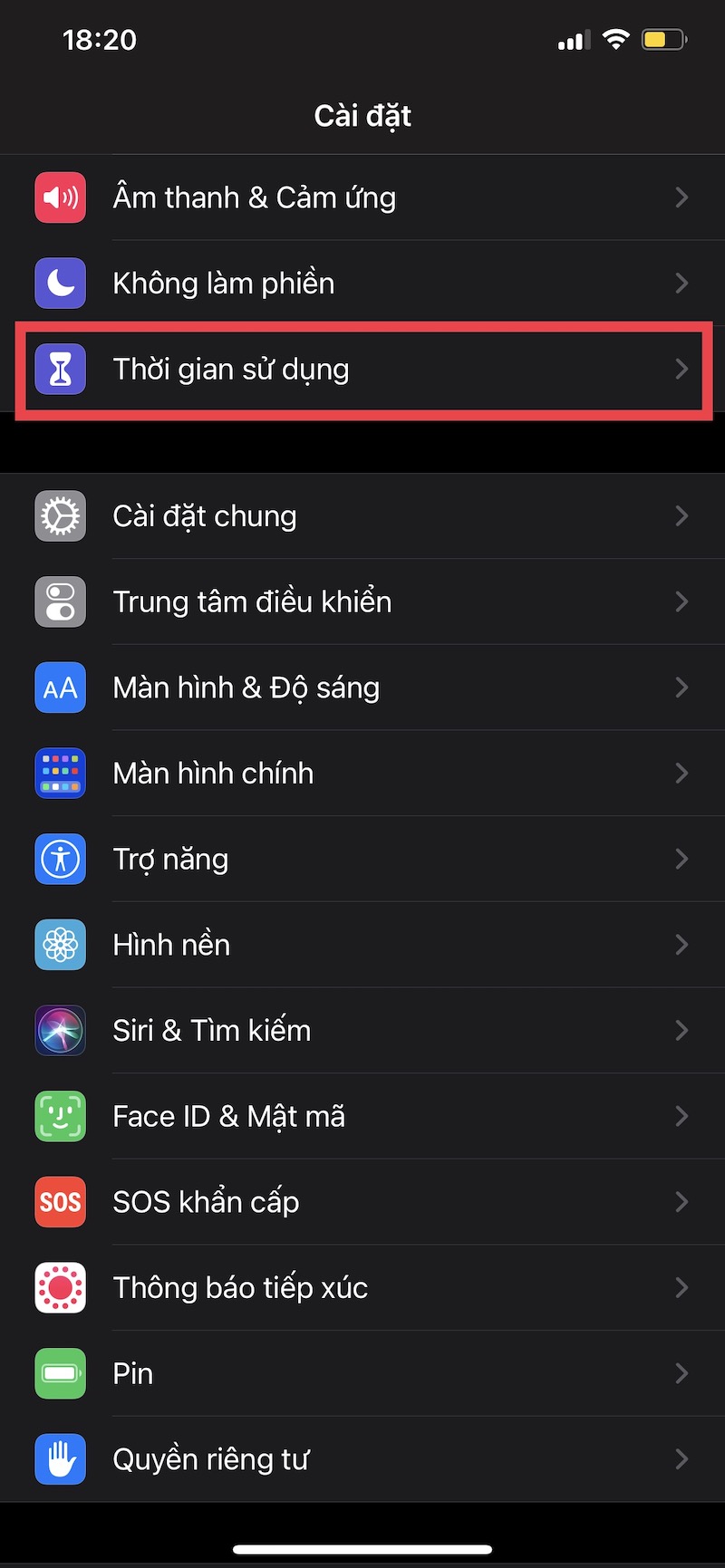 Chặn trang web trên điện thoại IOS