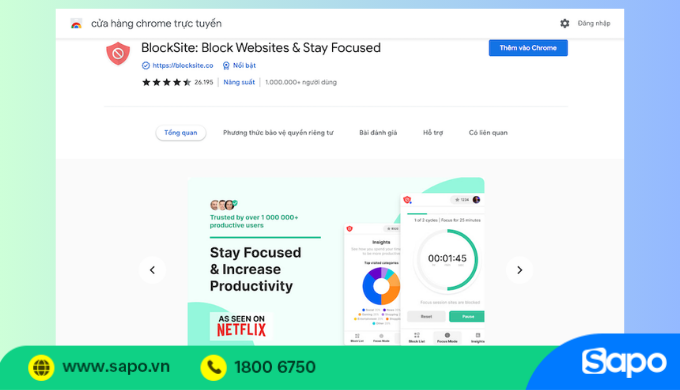 Cách chặn trang web trên máy tính vơi tiện ích mở rộng