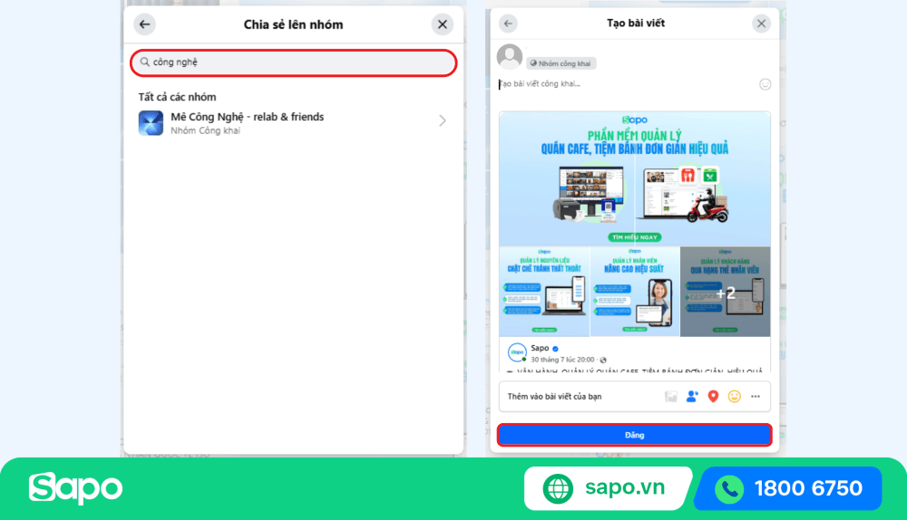 Cách đăng 1 bài lên nhiều nhóm trên Facebook