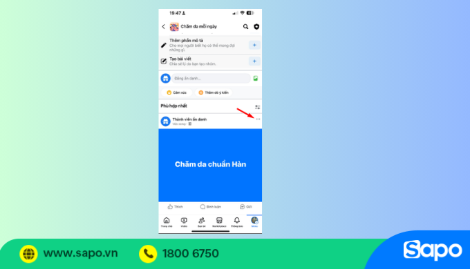 Ghim bài viết trên nhóm Facebook
