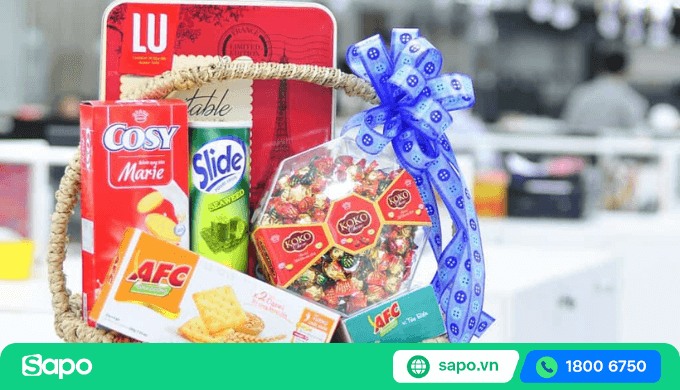 thành phần của giỏ quà tết