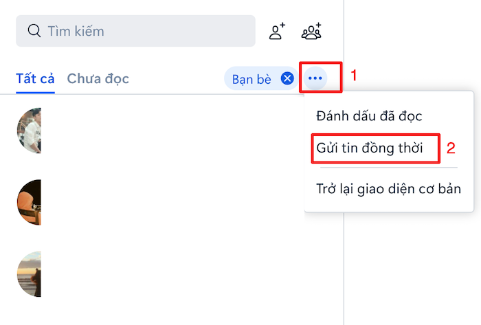 Cách gửi tin nhắn hàng loạt trên Zalo