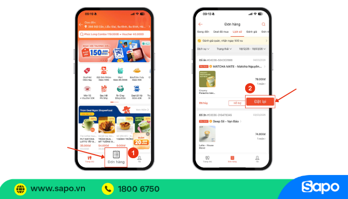 huỷ đơn shopeef ood